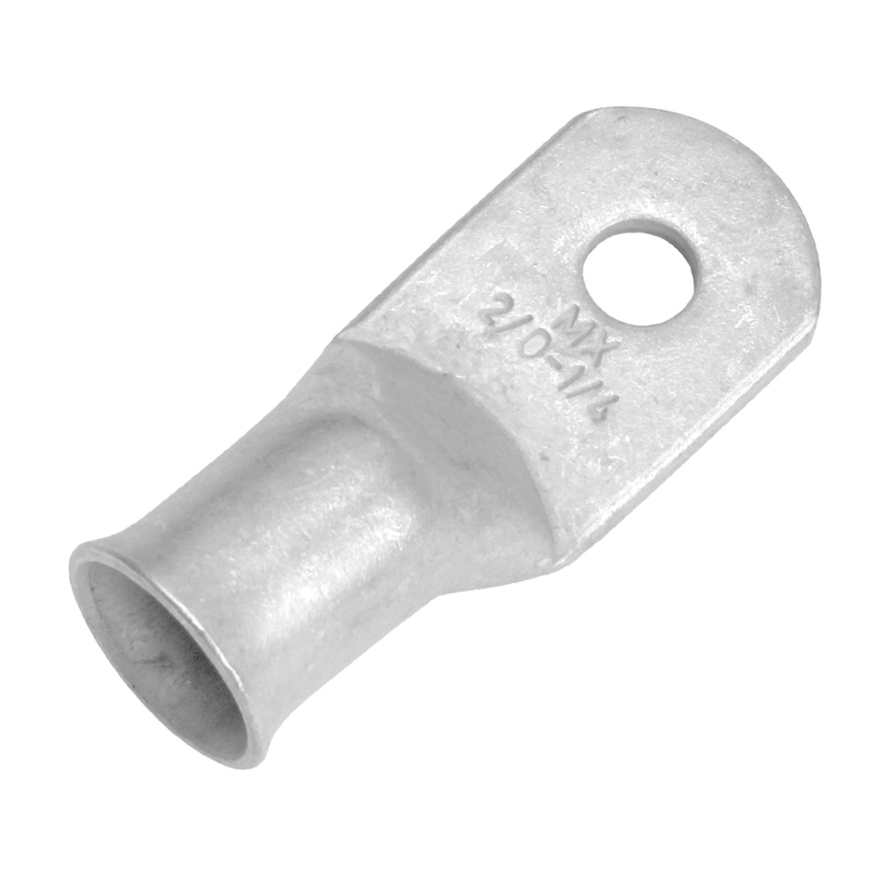 PACER TINNED LUG #2/0 1/4" 10 PC Pacer Tinned Lug 2/0 AWG - 1/4" Stud Size - 10 Pack