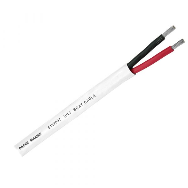 Pacer Duplex 2 Conductor Cable - 10/2 AWG - Round Cable - Red