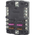 Blue Sea 5030 ST Blade Fuse Block w/o Cover - 6 Circuit w/Negative Bus