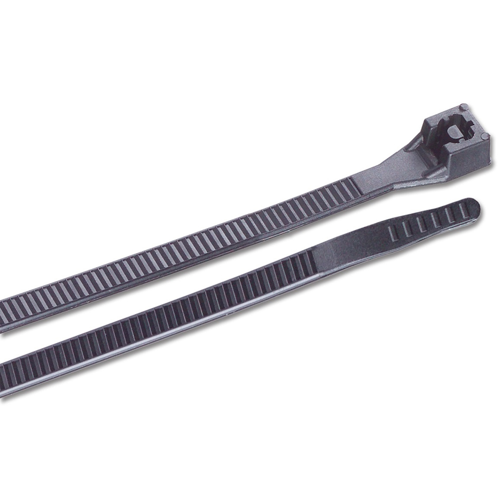 Ancor 6" UV Black Standard Cable Zip Ties - 100 Pack