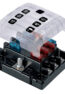 BEP ATC Six Way Fuse Holder & Screw Terminals w/Cover & Link