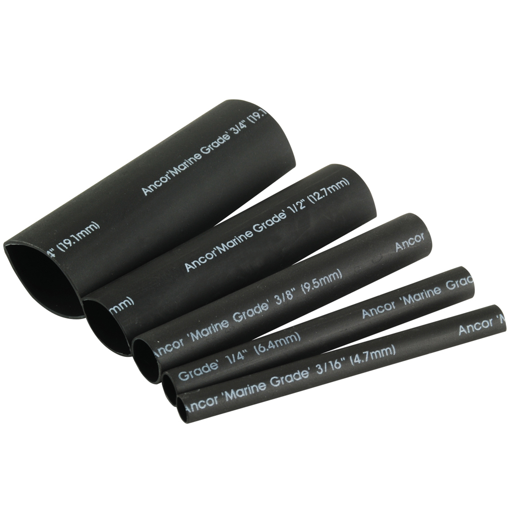 Ancor Adhesive Lined Heat Shrink Tubing Kit - 8-Pack