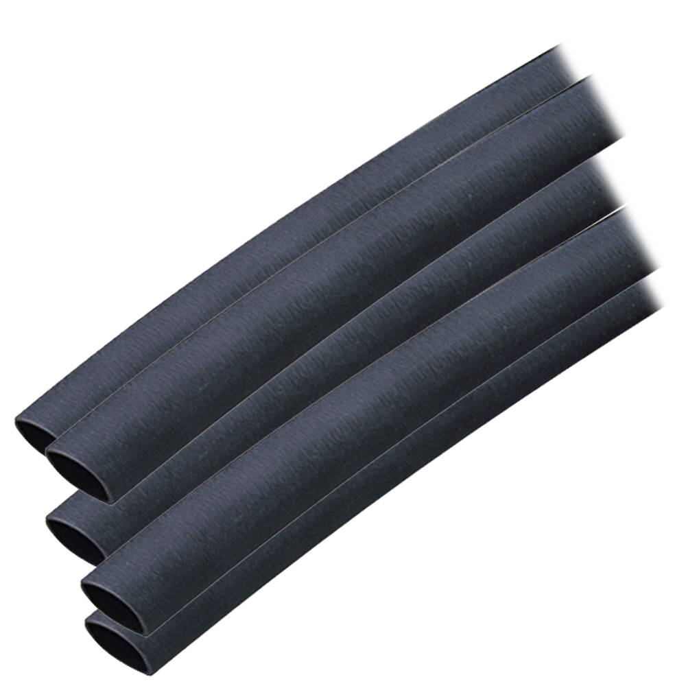 Ancor Adhesive Lined Heat Shrink Tubing (ALT) - 3/8" x 6" - 5-Pack - Black