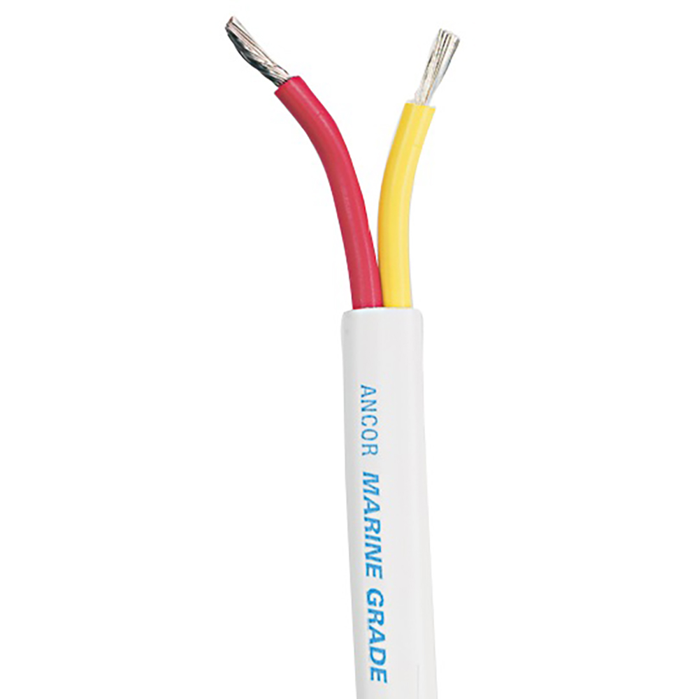 Ancor Safety Duplex Cable - 18/2 AWG - Red/Yellow - Flat - 1