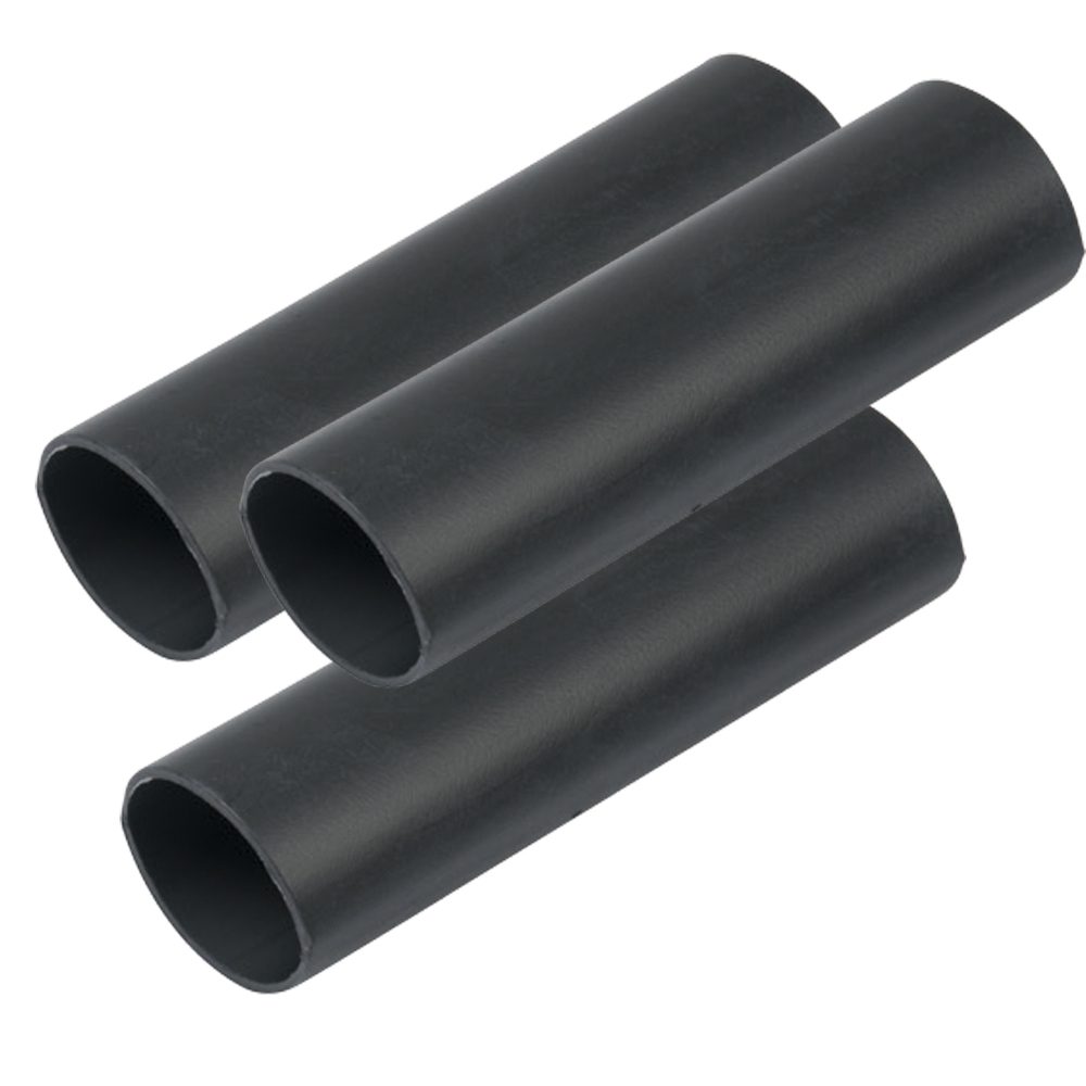 Ancor Heavy Wall Heat Shrink Tubing - 3/4" x 12" - 3-Pack - Black