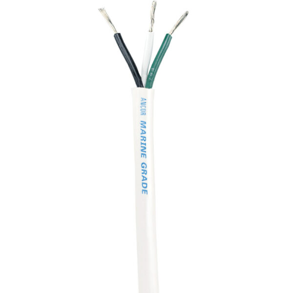 Ancor White Triplex Cable - 16/3 AWG - Round - 100'