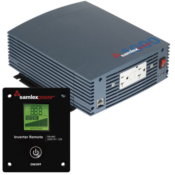 Samlex 1000W Pure Sine Wave Inverter - 12V w/LCD Display Remote Control