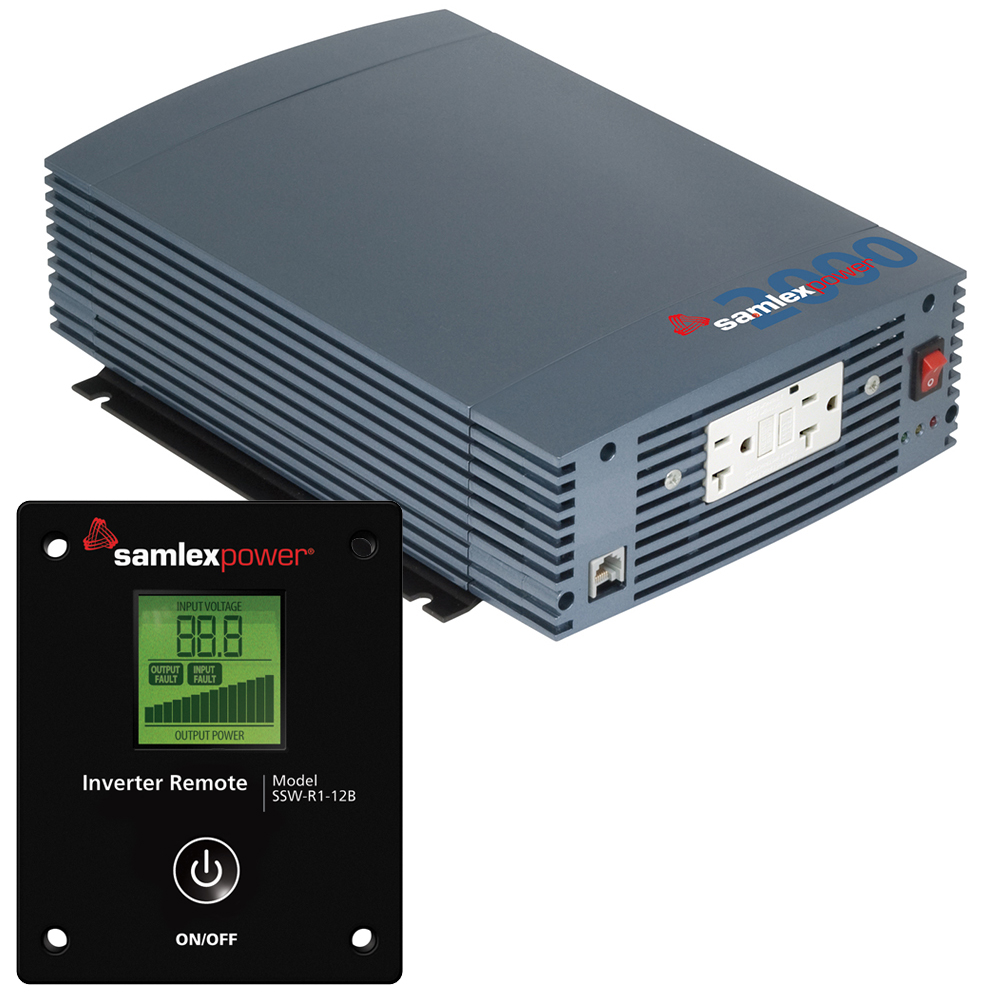Samlex 2000W Pure Sine Wave Inverter - 12V w/LCD Display Remote Control