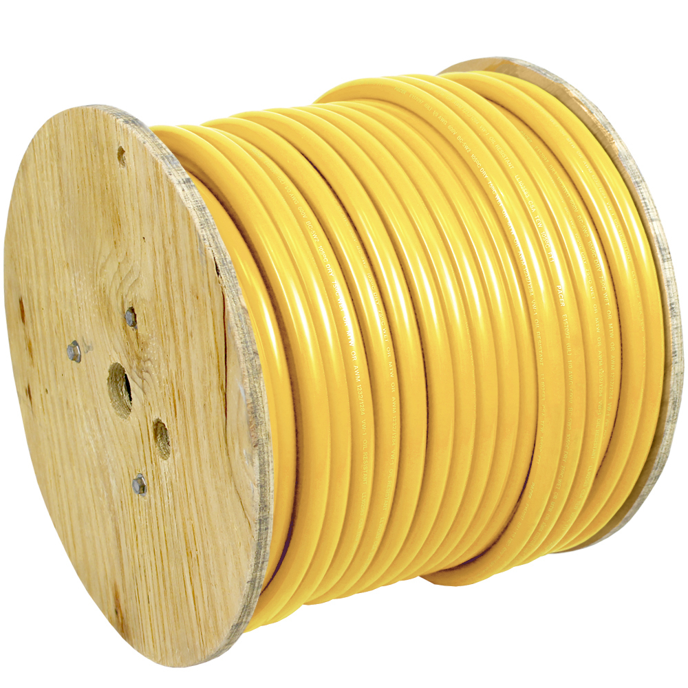 PACER YELLOW 250' 1 AWG BATTERY CABLE Pacer Yellow 1 AWG Battery Cable - 250'