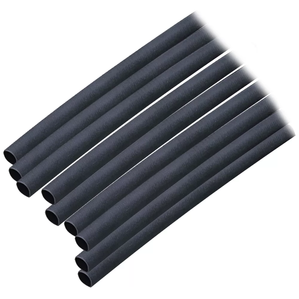 ANCOR HEAT SHRINK TUBING 3/16" X 12" BLACK 10 PACK 20-12 AWG Ancor Adhesive Lined Heat Shrink Tubing (ALT) - 3/16" x 12" - 10-Pack - Black