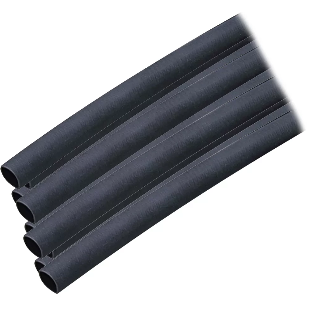 ANCOR HEAT SHRINK TUBING 1/4" X 12 BLACK 10 PACK 16-10 AWG Ancor Adhesive Lined Heat Shrink Tubing (ALT) - 1/4" x 12" - 10-Pack - Black